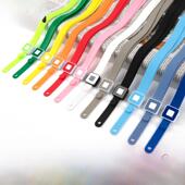 科基硅胶工作许可挂绳方形一体式 塑料卡片持有人绳与工作徽章绳定