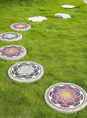 户外花园草坪铺路石彷古踏脚石房屋庭院花园文化防滑脚踏踏路石