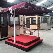 广家低价制做迎宾站台岗亭各式 玻璃岗亭不锈钢岗亭钢结构岗亭