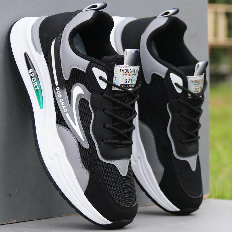 好货春秋季网面透气老爹鞋男鞋子男士休闲鞋轻便防臭运动鞋男网鞋