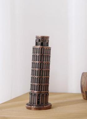 比萨斜塔模型摆件家居装饰