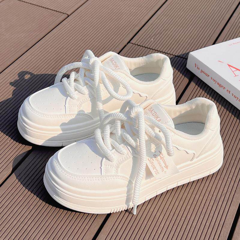 好货小白鞋女2026新款春秋款爆款配阔腿裤chic鞋子百搭厚底运动鞋