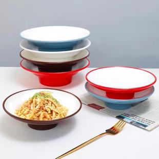 好货密胺高脚盘展示盘子水果盘商用中式酒店饭店专用特色冷凉菜盘