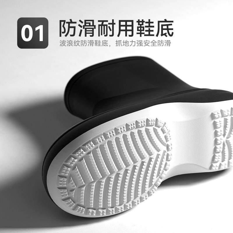 好货防水百搭女士雨靴增高厚底胶鞋防滑时尚水鞋2026新款外穿雨鞋