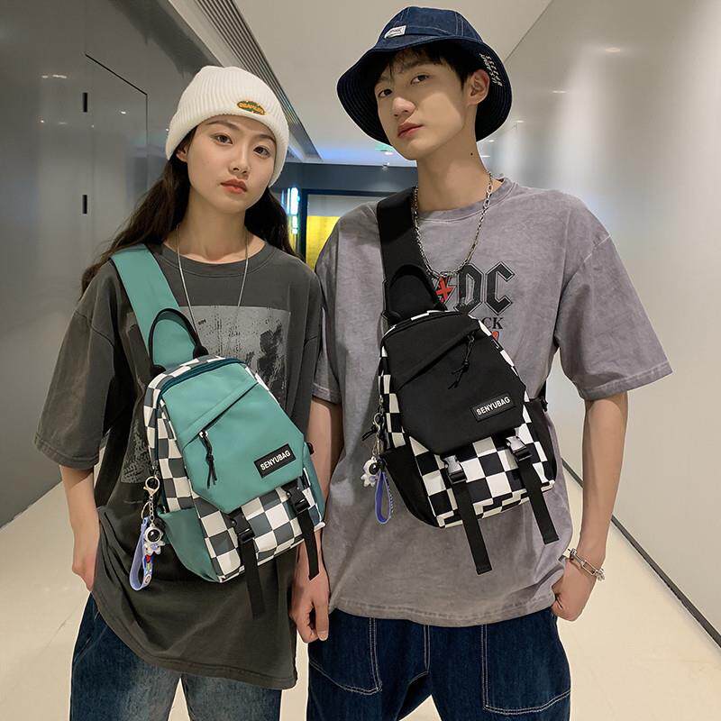 好货胸包男休闲日系运动斜挎包女学生轻便单肩挎包设计感小众斜肩