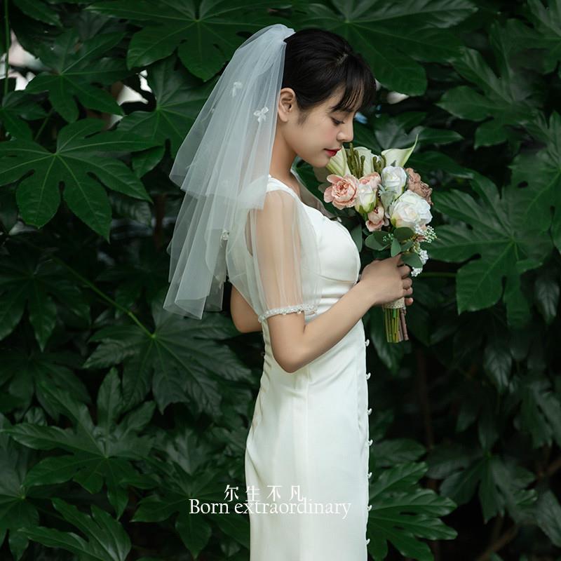 T056新娘结婚领证登记拍照