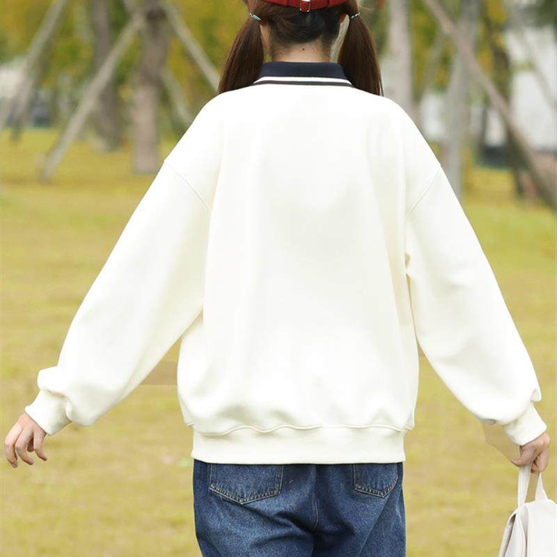 好货初中生卫衣女春秋季2025新款青少女大童宽松学院风高中生上衣