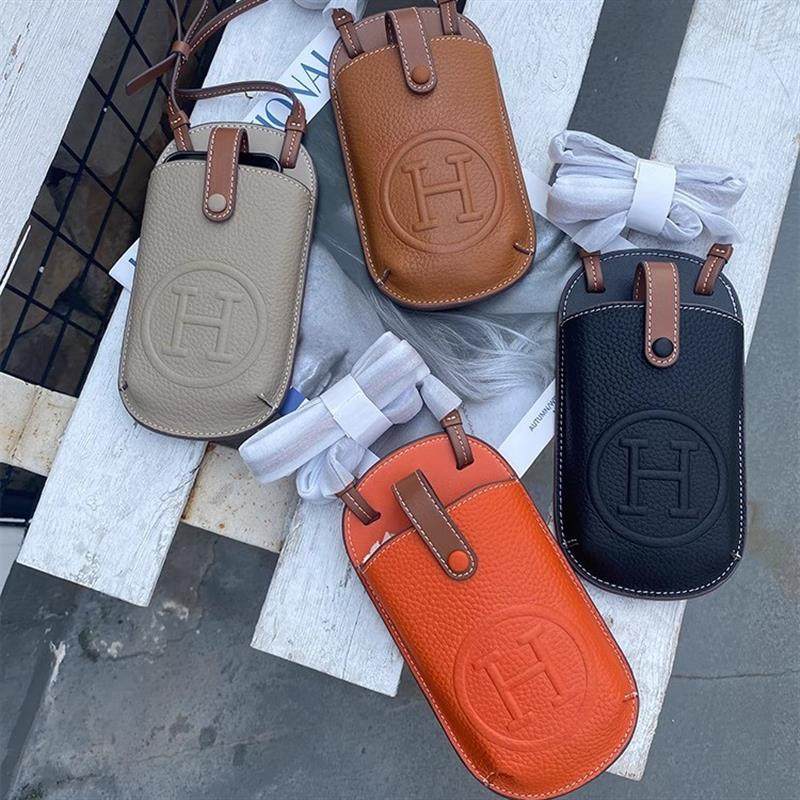 好货真皮手机包女2025新款潮简约竖款妈妈零钱单肩斜挎包迷你小包