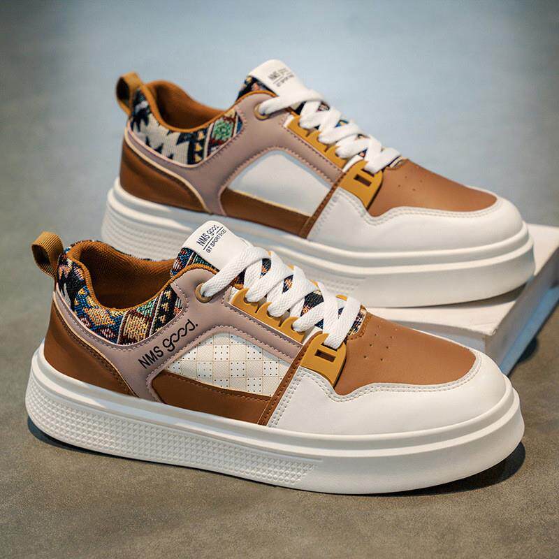 好货2026秋季男鞋新款透气小白鞋子男款小众ins皮面休闲运动板鞋