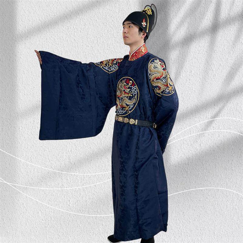 好货君御明制圆领袍男士汉