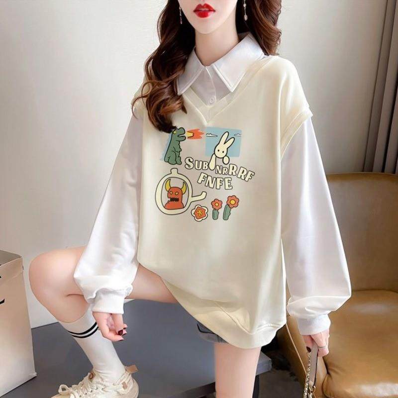 好货初中生卫衣女大童春秋季2025新款长袖学院风上衣高中学生12-1