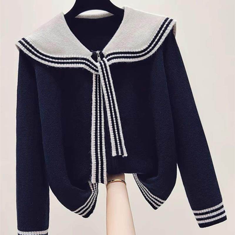 好货15初中学生12岁大童时尚毛衣女款2025新款秋冬13少女宽松针织