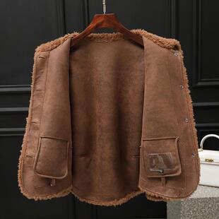 好货2024年皮毛一体羊剪绒皮草大衣女小香风短款羊羔毛外套冬小个