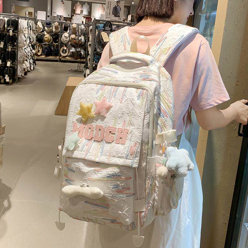 好货高颜值书包女生初中生小学少女可爱轻便双肩包大学生休闲旅行