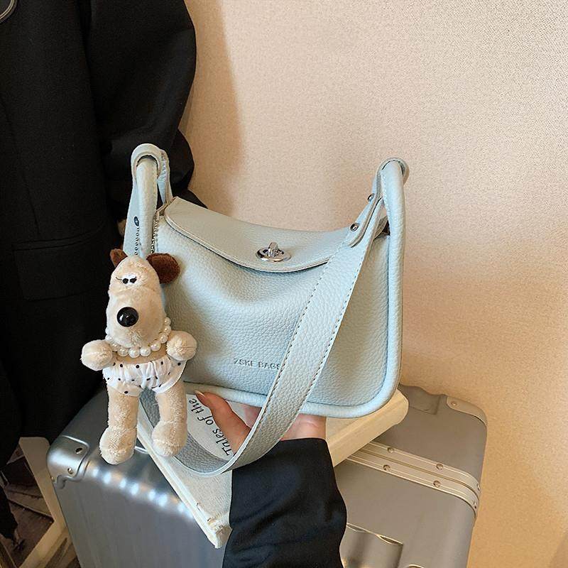 好货夏天黄色超火枕头包包女式2025新款高级感轻奢小众设计单肩斜