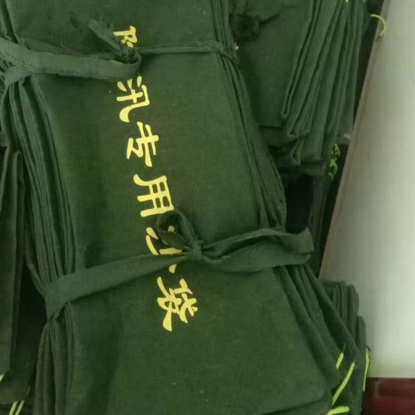 防洪防汛专用沙袋25kg加厚帆布防洪沙包抽绳有机硅抗洪吸水膨胀袋