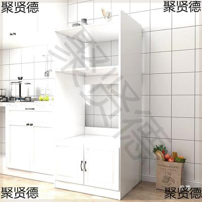 柜餐边柜一体厨房台面嵌入式柜洗碗机蒸烤箱柜子落地置物