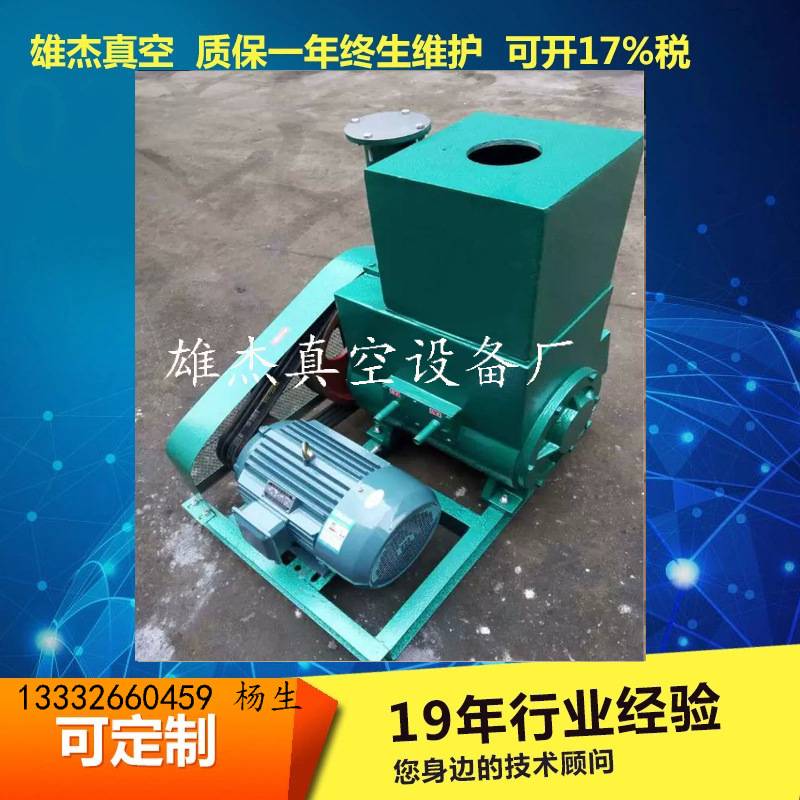 福建雄杰真空 高真空气体输送泵电动真空泵2X旋片皮带式真空泵