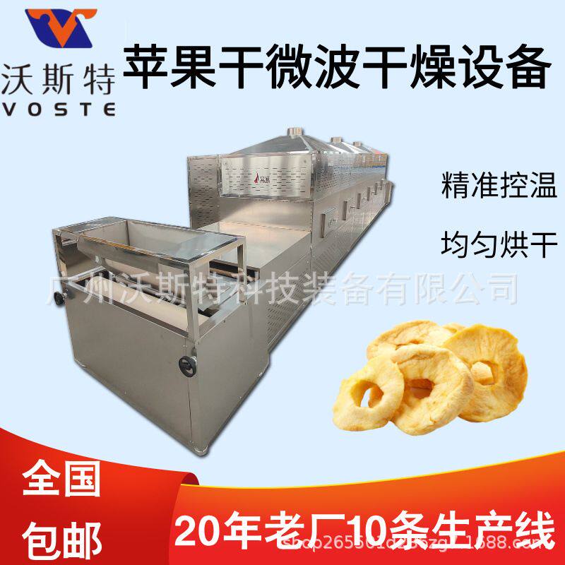 源头工厂沃斯特水果烘干机 苹果干微波干燥设备 梨干脱水设备