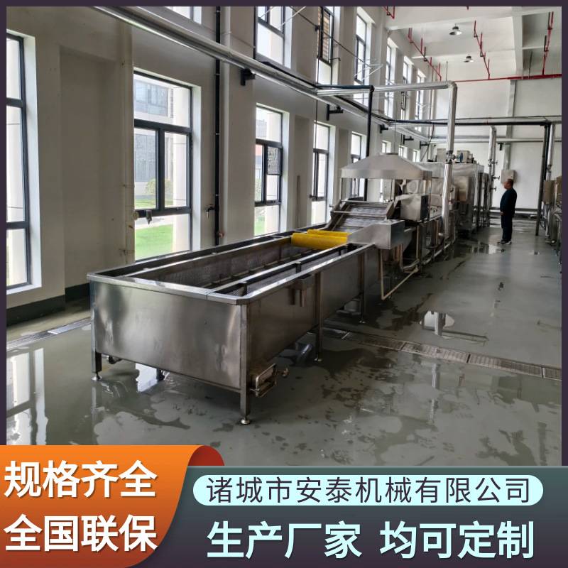 小香薯干加工生产设备 蜜饯果脯清洗蒸煮流水线 黄桃气泡清洗机