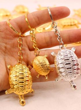 【折扣价】金龟合金乌钱龟红直铃镂空金钱龟挂扣饰龟四肢可动银龟