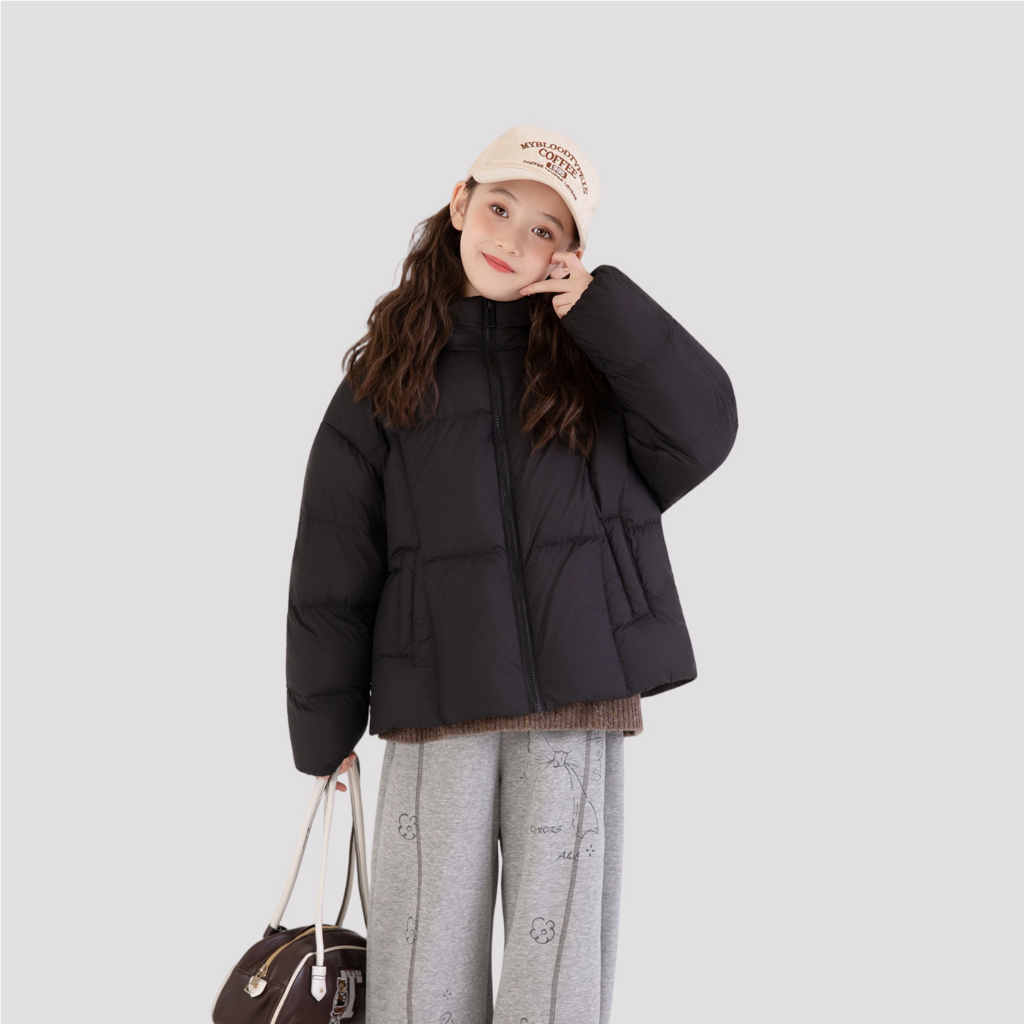女童白鸭绒羽绒服秋冬季儿童冬款外套2025新款小童轻薄女宝宝冬装
