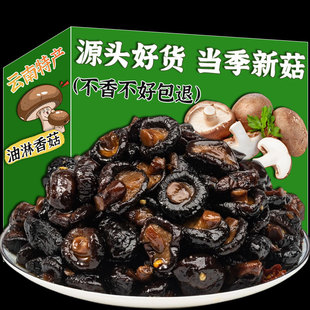 香菇云南特产油淋小香菇麻辣香菇拌饭酱即食香菇零食香菇菌下饭菜