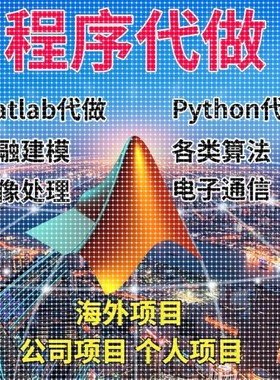 matlab代码帮做代编程序代做python覆现算法彷真编写图像信号处理