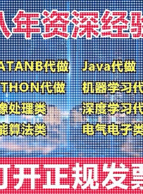matlab代码帮做代编程序代做python覆现算法彷真编写图像信号处理