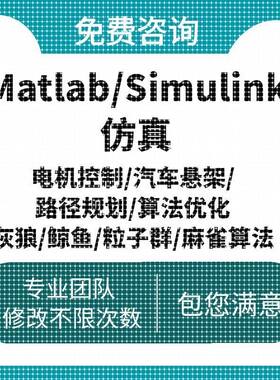 Matlab/Simulink仿真电机控制汽车悬架路径规划算法优化灰狼鲸鱼