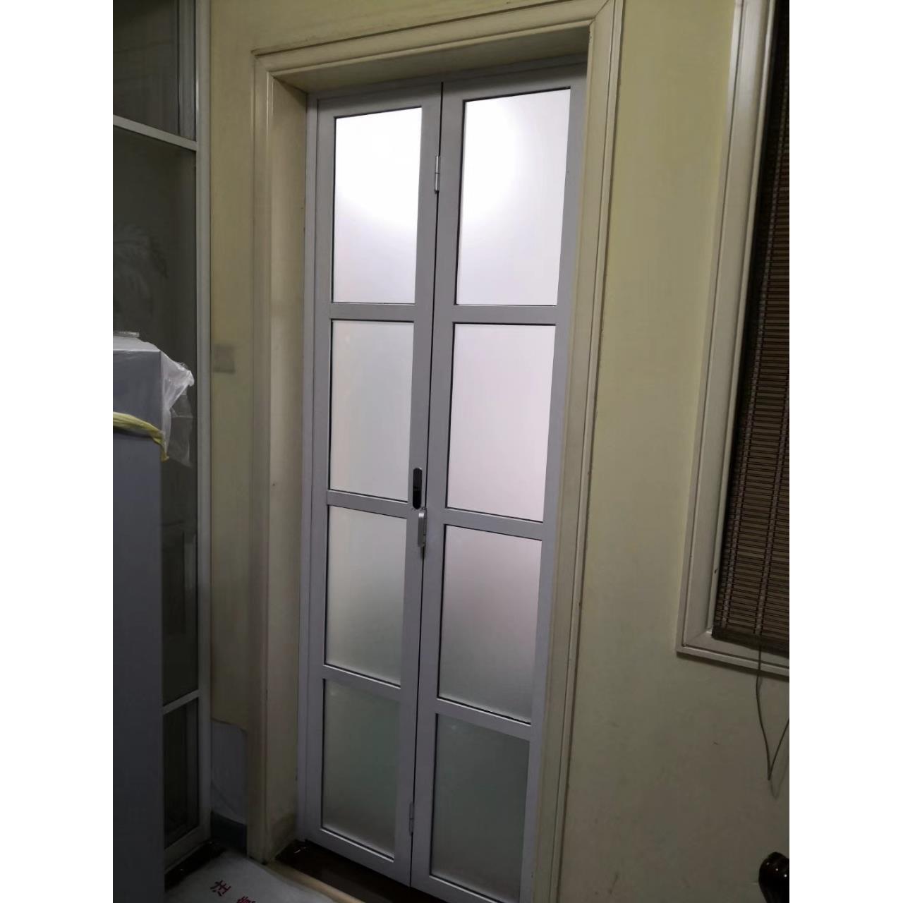 折叠门推拉门卫生间门厕所门简约厨房钛合金门吊轨门黑色室内门