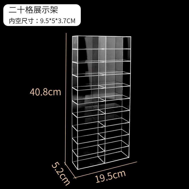 新款1:64玩具车模收纳架透明模型展示架收纳盒陈列柜小汽