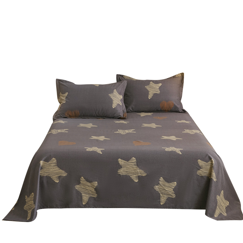 秋冬全棉加厚磨毛床单榻榻米加大床坑100纯棉被单双人单人可定制