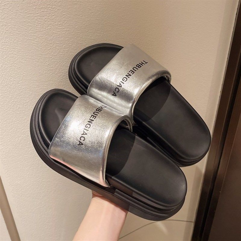 凉拖鞋女鞋夏季外穿2024新款厚底时尚夏天增高沙滩海边外出一字拖,女鞋,一字拖,淘宝优惠券,粉丝福利购,淘宝优惠卷