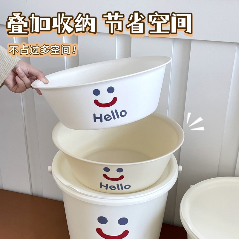 大容量水桶加厚加大洗脸盆牙刷杯子学生宿舍洗澡洗漱套装