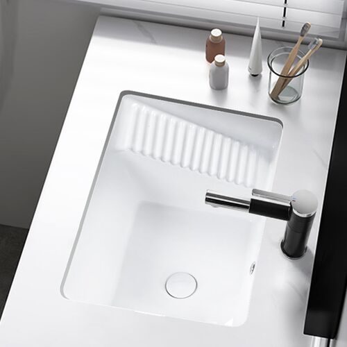 新款台下洗d衣盆带搓衣板 陶瓷盆小尺寸单盆家用小户型洗衣槽加深