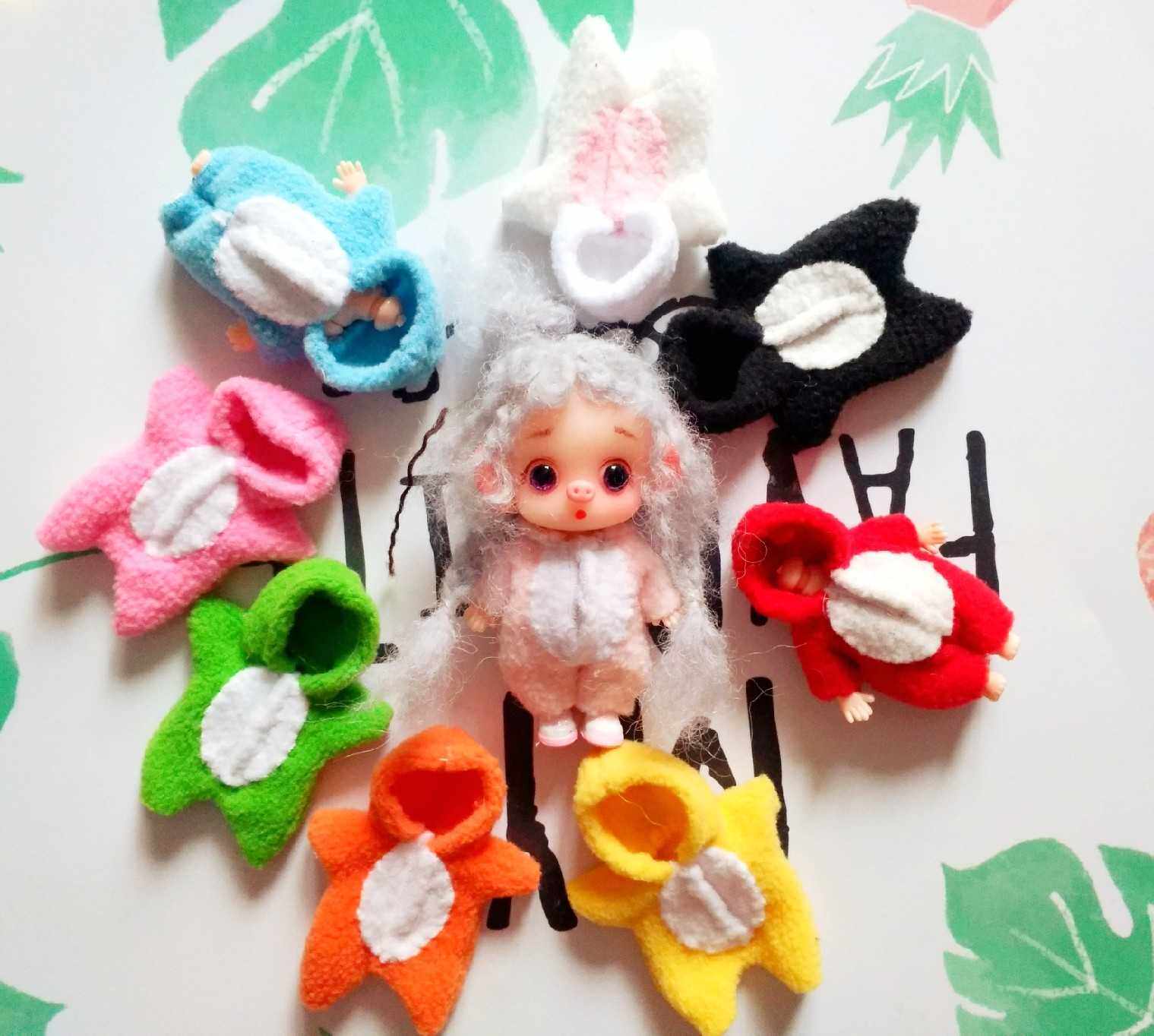 手工制作美结猪 ob11娃头迷糊娃娃头娃衣