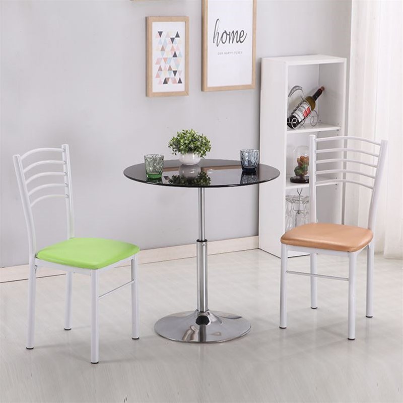 餐厅椅子靠背家用简约现代饭店椅子快餐椅时尚酒店餐桌椅铁艺成人