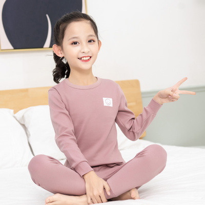儿童纯棉内衣套装磨毛秋冬保暖女童秋衣秋裤男孩睡衣线衣线裤加厚