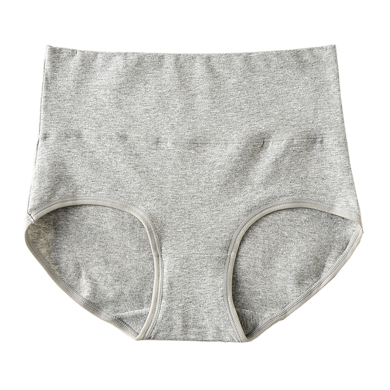 4条装 高腰内裤女纯棉抗菌收腹提臀棉质面料女士大码透气三角裤头
