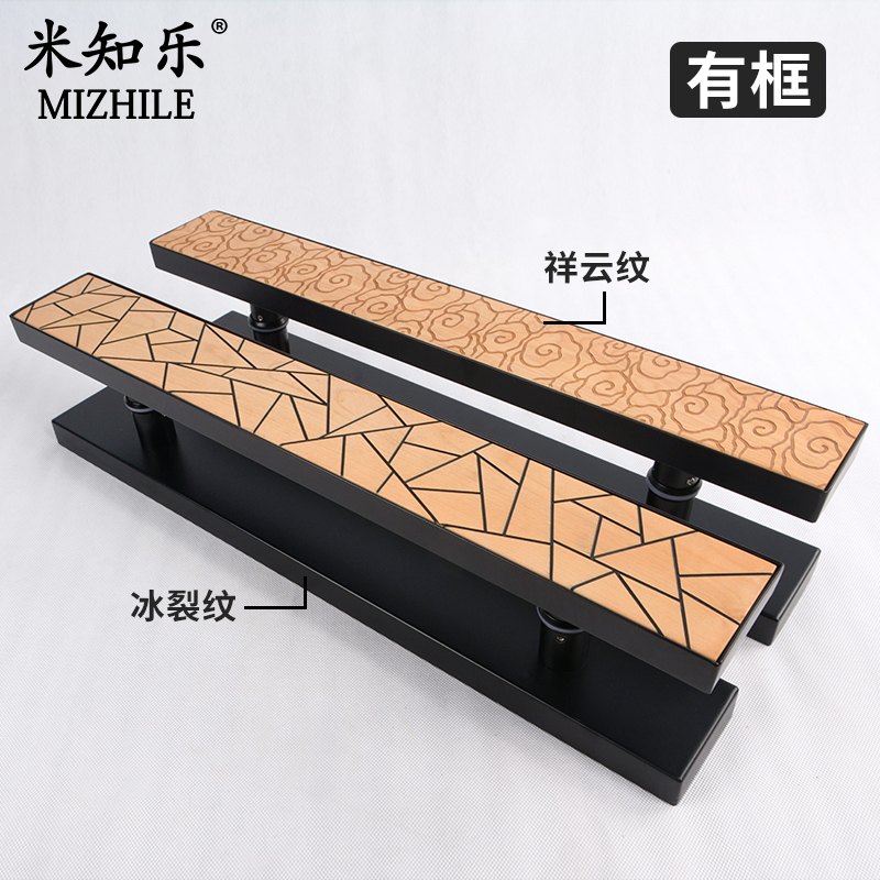 祥云实木原木不锈钢无框玻璃门拉手大门手柄推拉门把手个性定制