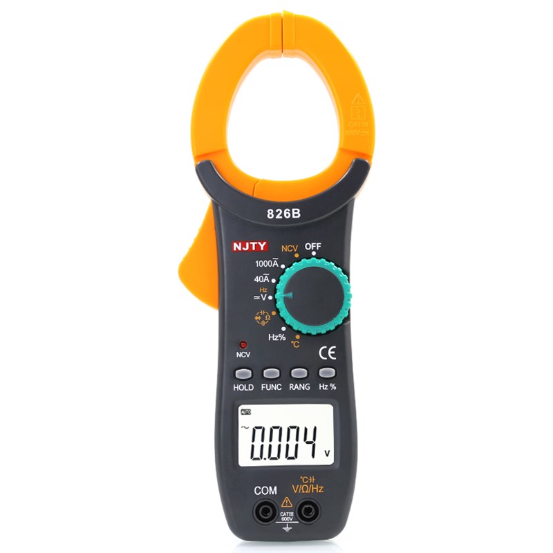 天宇826B交流数字钳形表高精度万用表防烧钳形电流表温度电容钳表