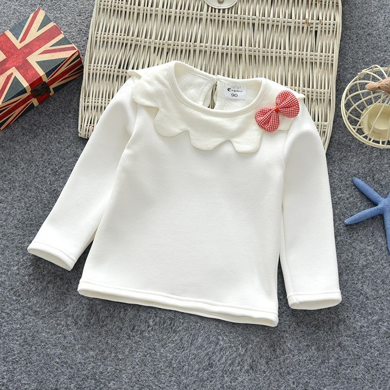 婴儿一体绒打底衫春秋3岁女宝宝长袖3-6岁中小儿童娃娃领加厚上衣,童装/婴儿装/亲子装,T恤,淘宝优惠券,粉丝福利购,淘宝优惠卷