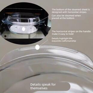 玻璃微波炉蒸笼蒸锅煮饭蒸米饭容器碗器皿专用饭盒加热煲饭煲蒸盒