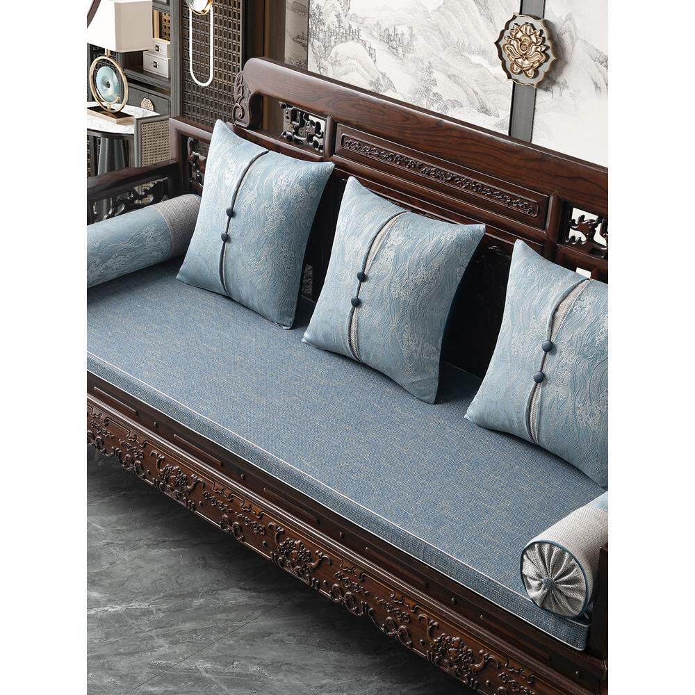 中式红木沙发垫双面两用四季通用实木茶椅圈椅罗汉床坐垫防滑定制