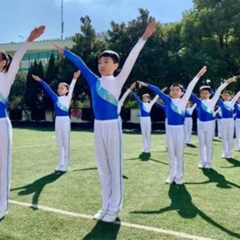 中小学生广播体操比赛服健美操团体操表演服儿童广场舞演出舞蹈服