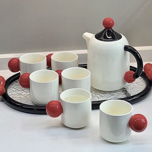 客厅茶几高级感待客陶瓷杯子茶具礼盒 维光乔迁新居水杯家用套装