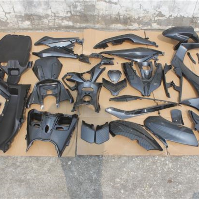 林海150-B  LMAX水冷踏板车TCS改装碳纤维边条前围面板侧板挡外壳