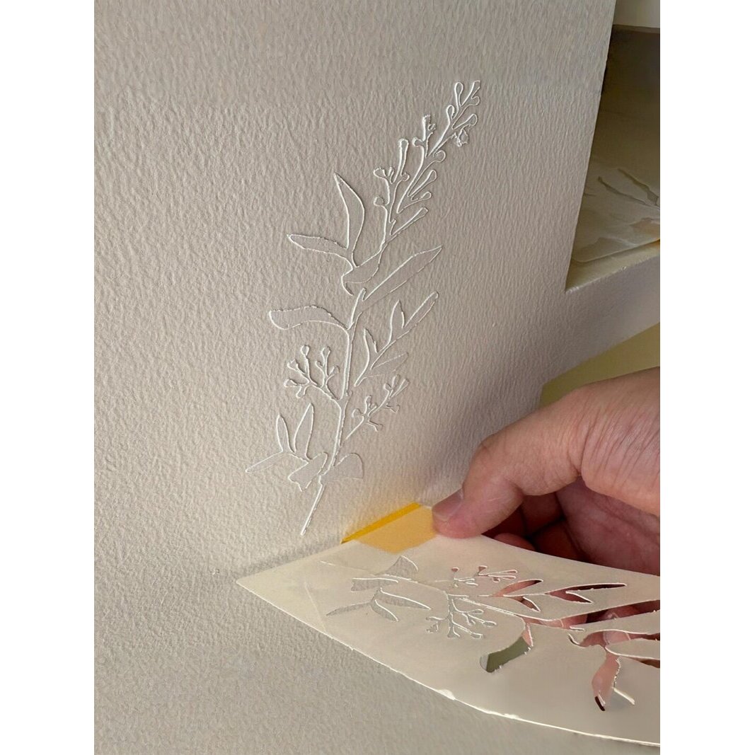 3d立体石膏浮雕画diy材料镂空画模板中古风法式砂岩墙面装修装饰