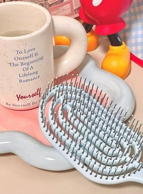 大弯梳镂空弧形蚊香梳排骨梳按摩梳镂空梳头梳子顺发梳按摩梳